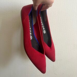 Rothy's Red Pointed Toe Women's Flats